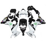 0230 Fairing Kawasaki Ninja Zx10R Zx-10R 08 09 10 2008 2009 2010 Covers Elf Black White